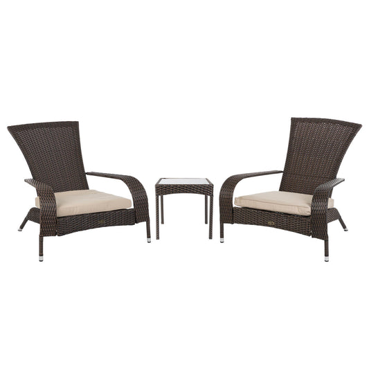 Coconino 3pc Wicker Conversation Set Mocha